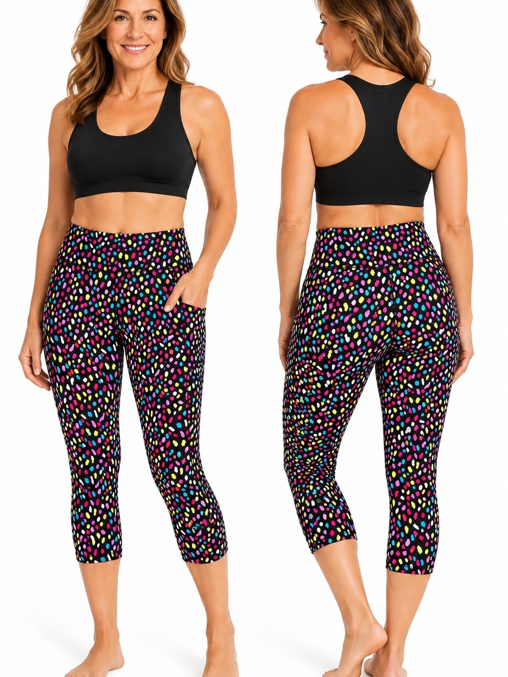 Peck & Peck Ankle Cropped Straight Leg Flat Front Pull On Stretch Pants Sz 12